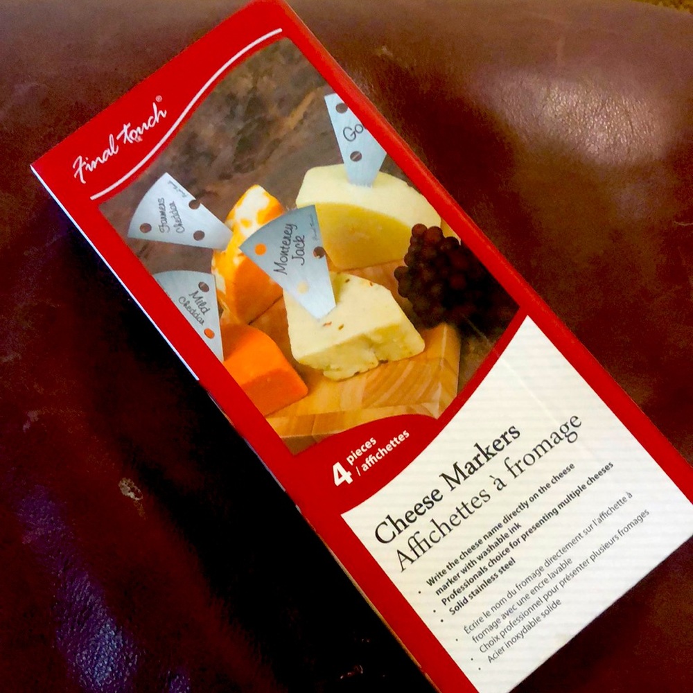 Charcuterie Stainless Cheese Markers (never used)